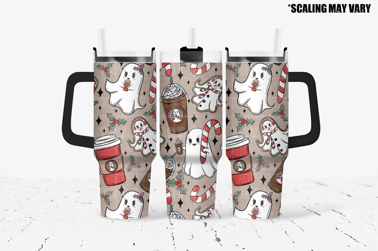 Peppermint Mocha Ghosties Tumbler