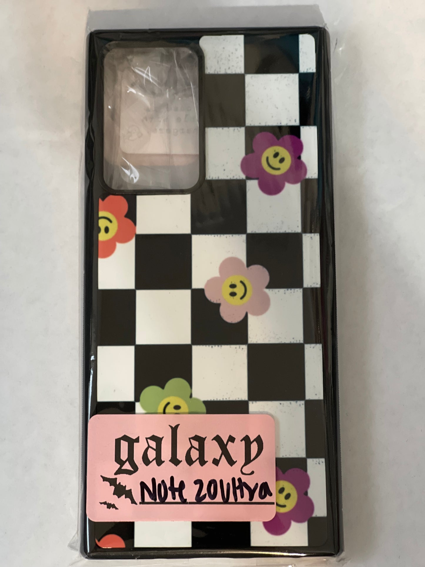 Checker Flowers Note 20 Ultra case