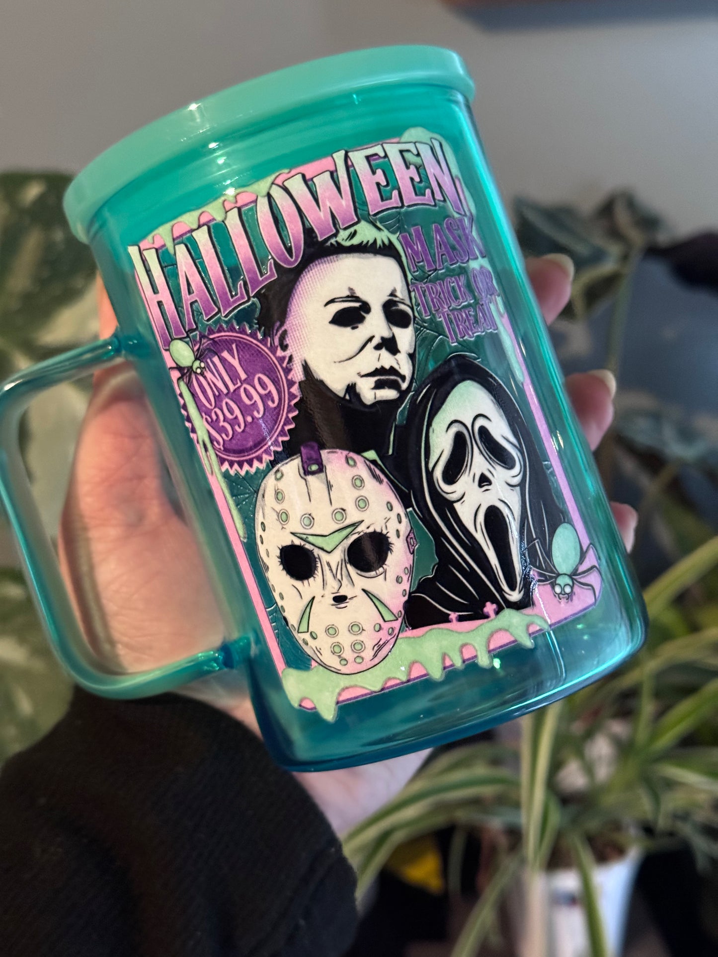 Glass Halloween Mug