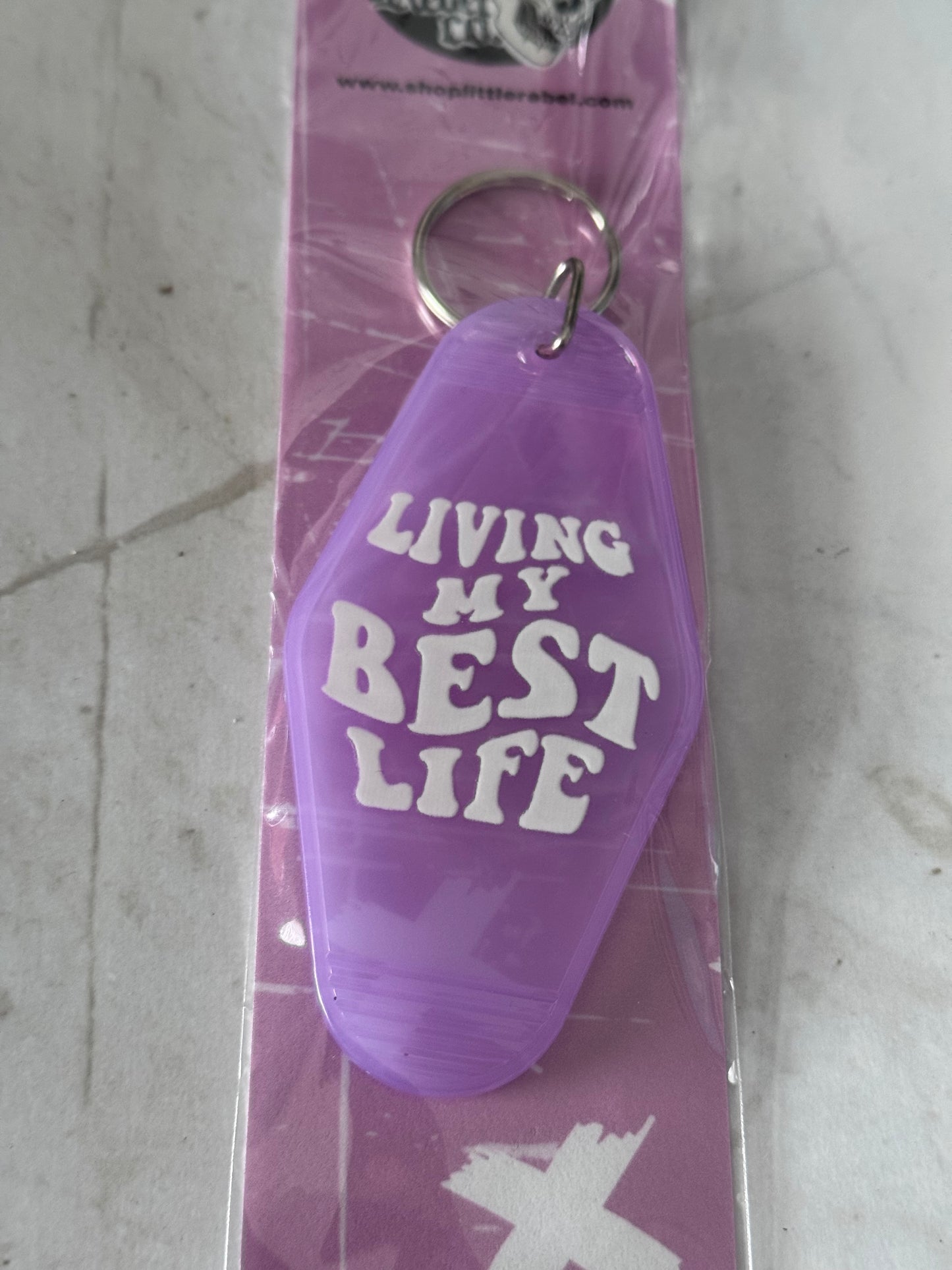 Best Life Motel Keychain