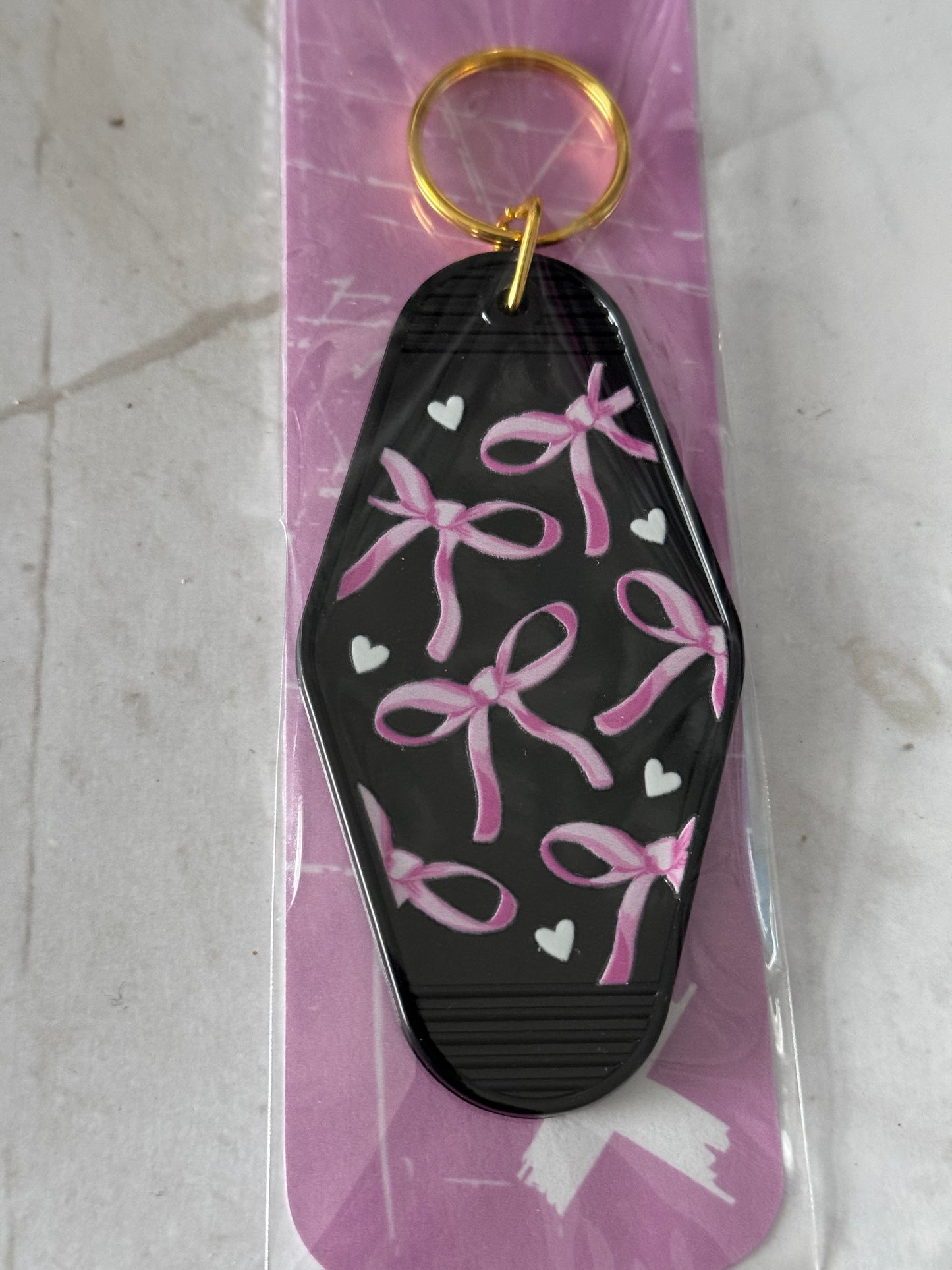 Bows Motel keychain