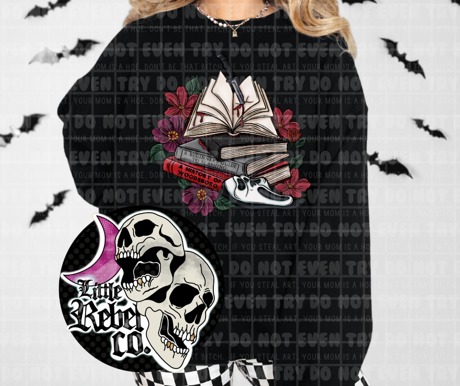 Ghost Guy Book Stack Tee