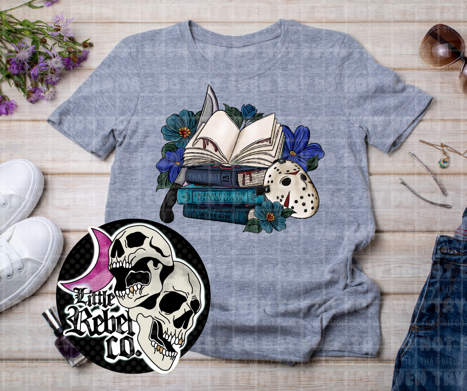 Camp Guy Book Stack Tee
