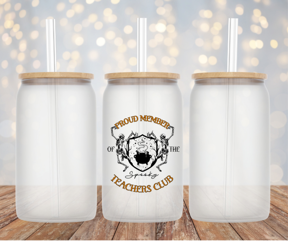 Spooky Teachers Club Can Cup