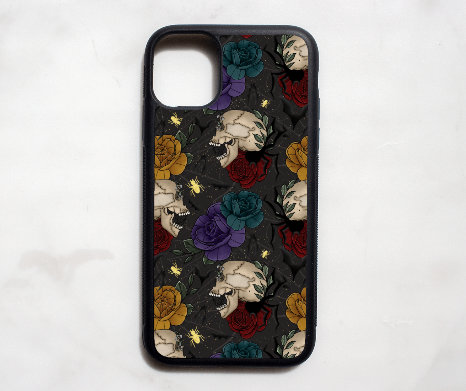 Floral Skull Case