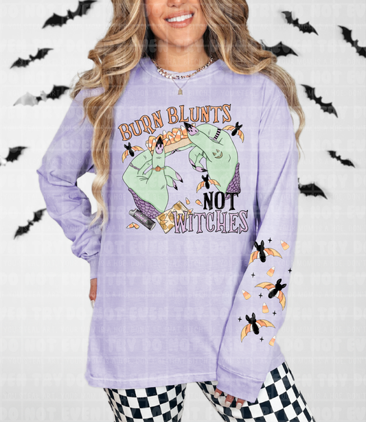 Burn Blunts Not Witches Tee