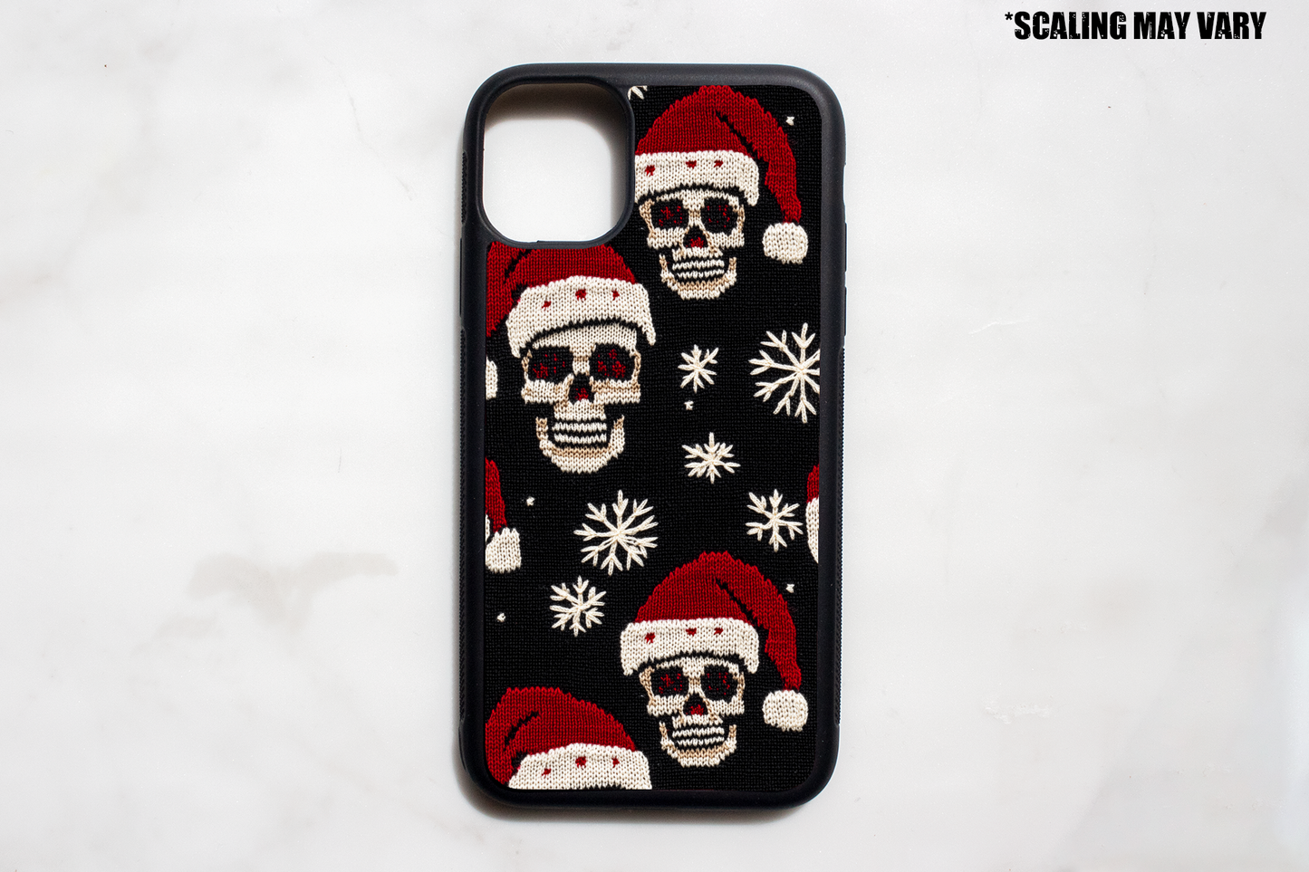 Faux Knit Santa Skulls Phone Case