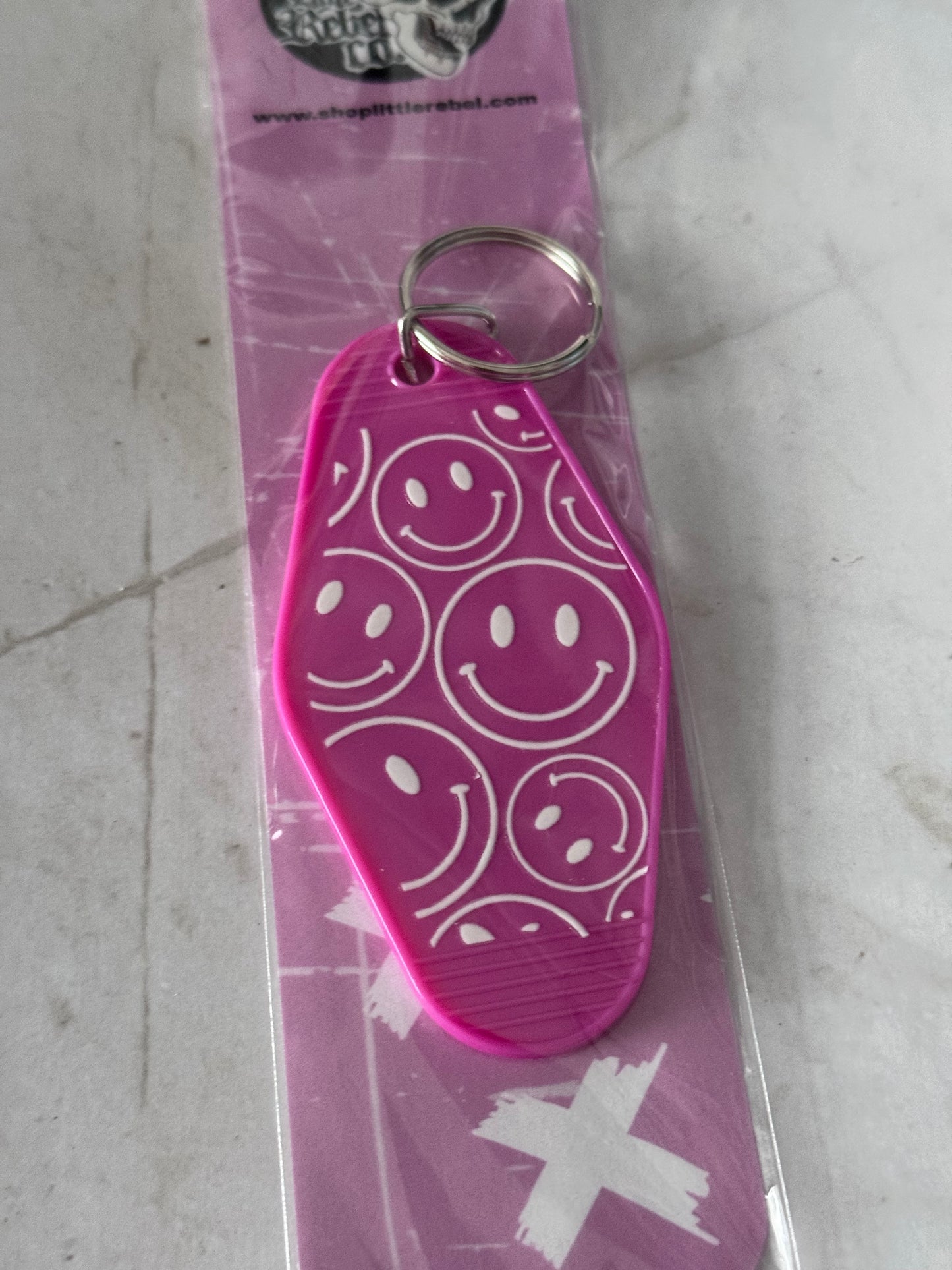 Smiley Motel Keychain