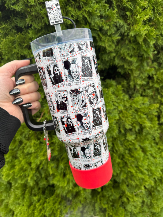 Tarot Card Horror 40oz Tumbler Set