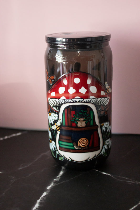 Mushroom Shelf Can Glass