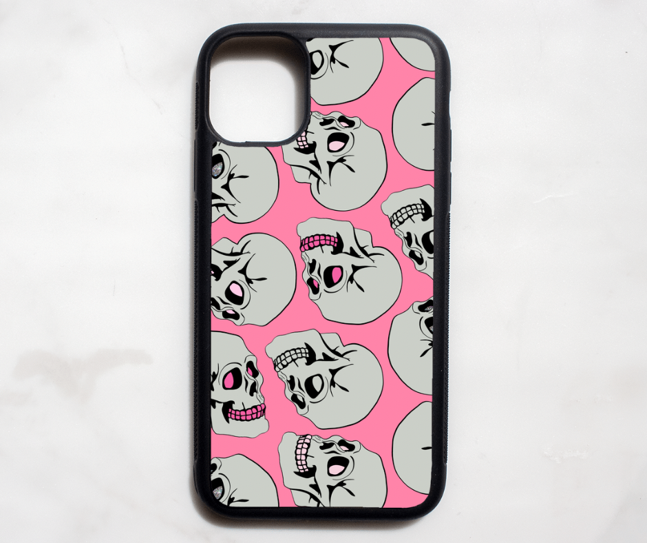 Pink Skulls Case