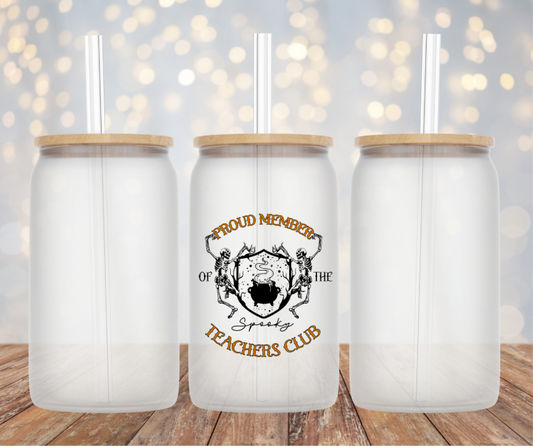 Spooky Teachers Club Can Cup