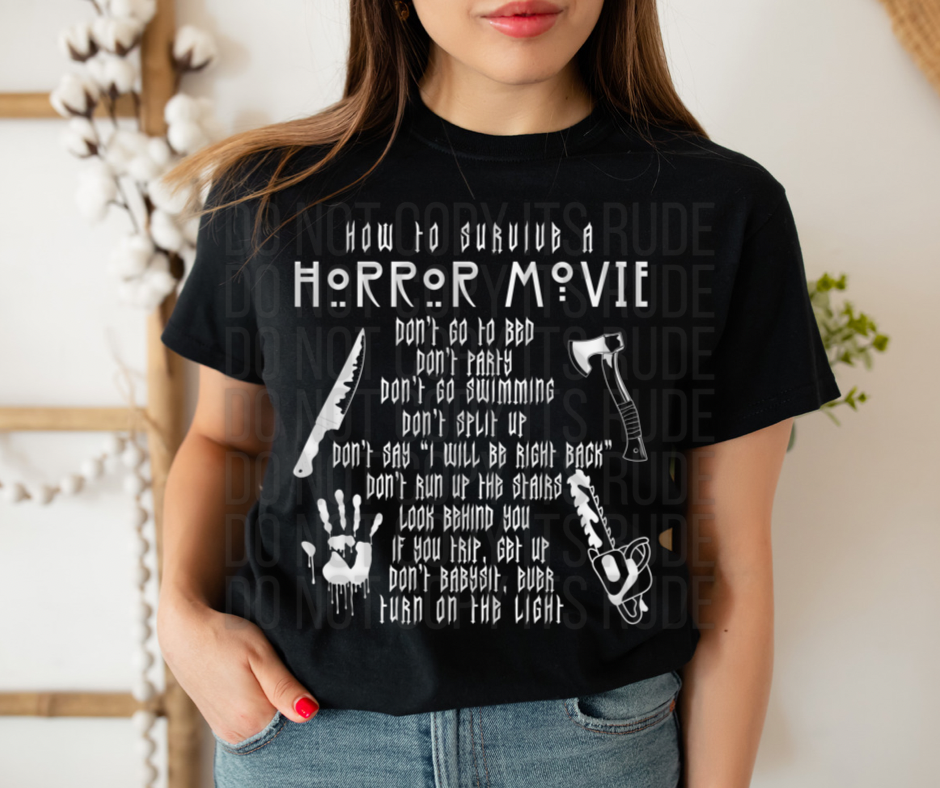 How to Survive a Horror Movie Tee