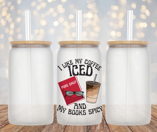 Coffee Iced, Books Spicy Can Glass